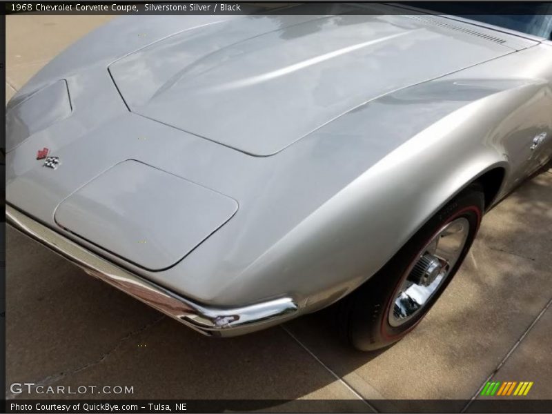 Silverstone Silver / Black 1968 Chevrolet Corvette Coupe