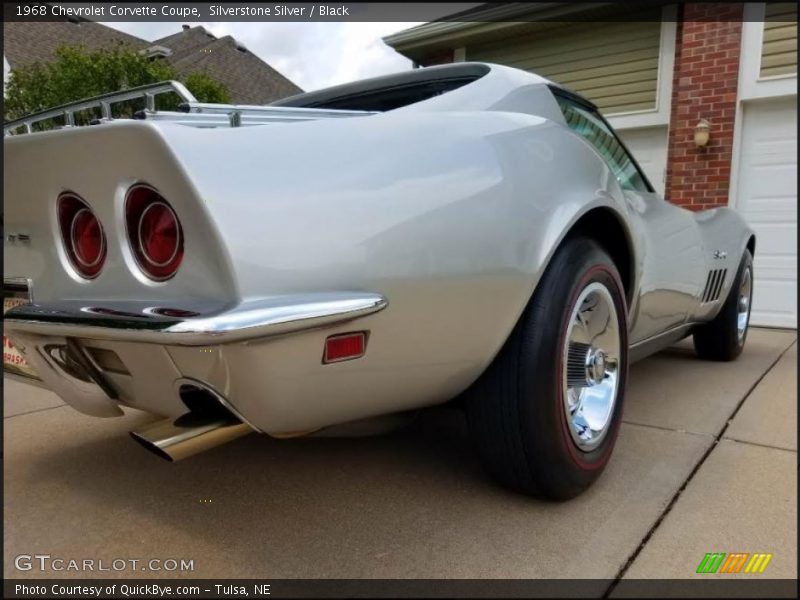 Silverstone Silver / Black 1968 Chevrolet Corvette Coupe