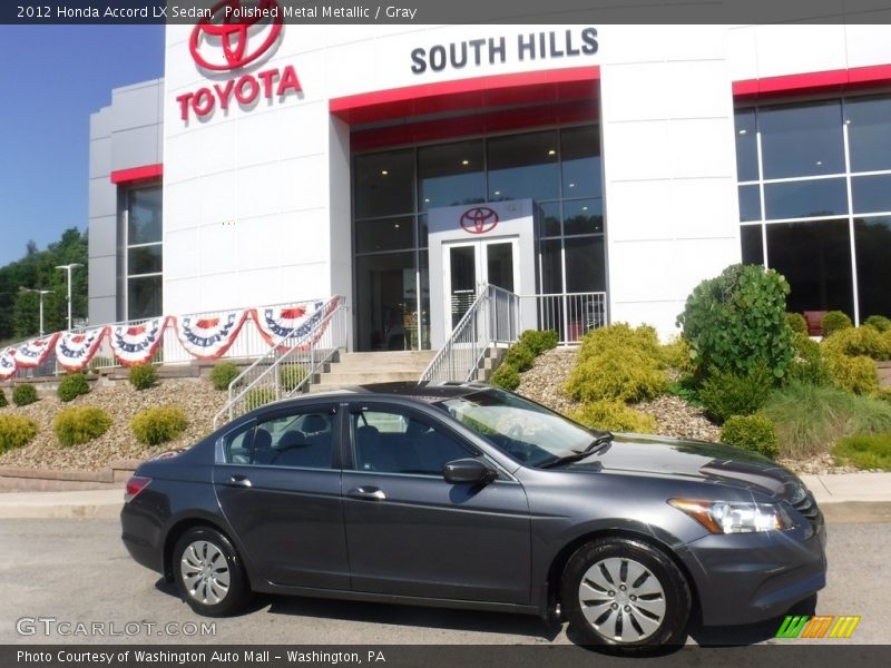 Polished Metal Metallic / Gray 2012 Honda Accord LX Sedan