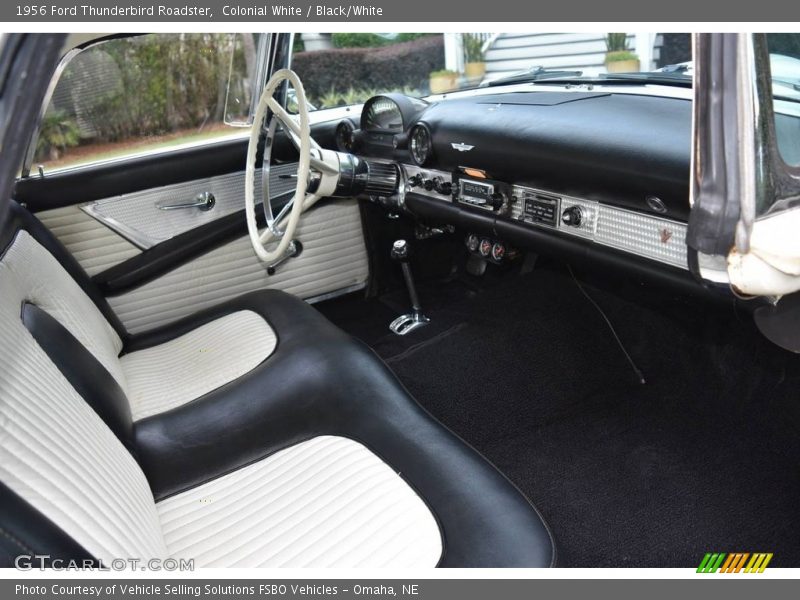  1956 Thunderbird Roadster Black/White Interior