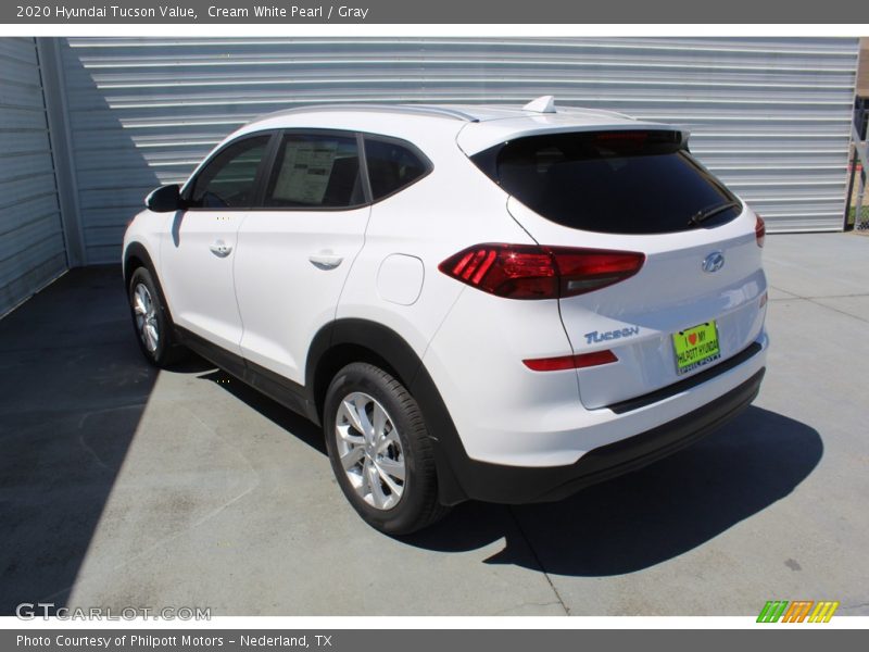 Cream White Pearl / Gray 2020 Hyundai Tucson Value