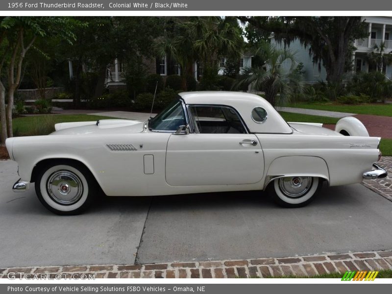 Colonial White / Black/White 1956 Ford Thunderbird Roadster