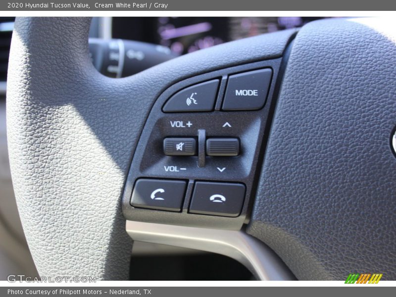Cream White Pearl / Gray 2020 Hyundai Tucson Value