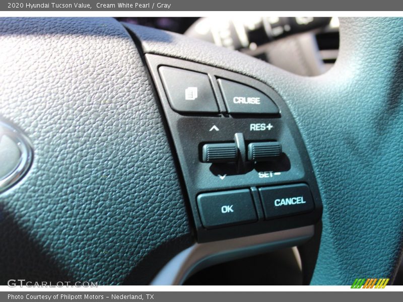 Cream White Pearl / Gray 2020 Hyundai Tucson Value