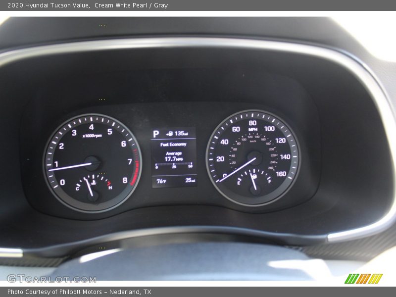 Cream White Pearl / Gray 2020 Hyundai Tucson Value