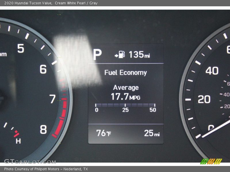 Cream White Pearl / Gray 2020 Hyundai Tucson Value