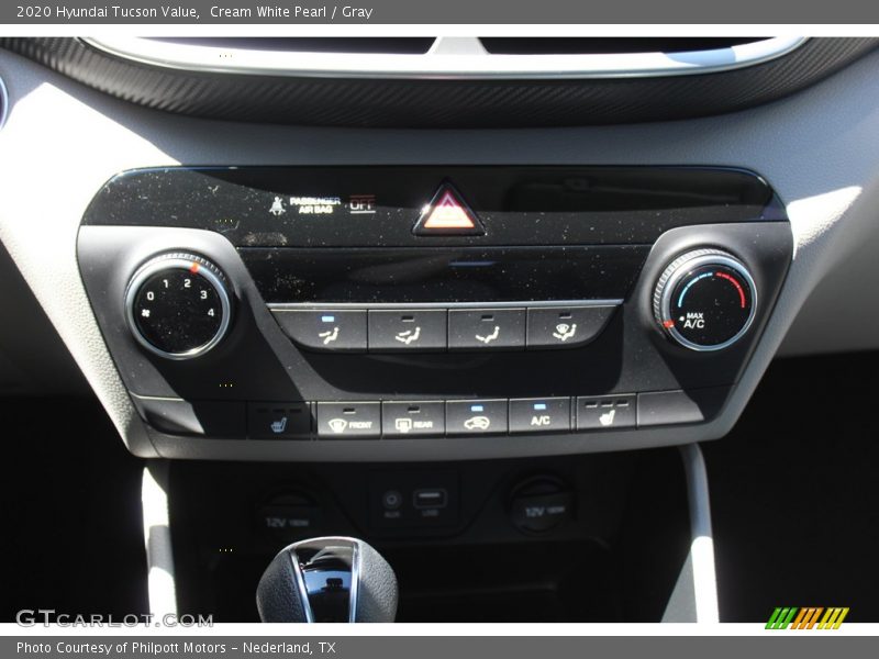 Cream White Pearl / Gray 2020 Hyundai Tucson Value