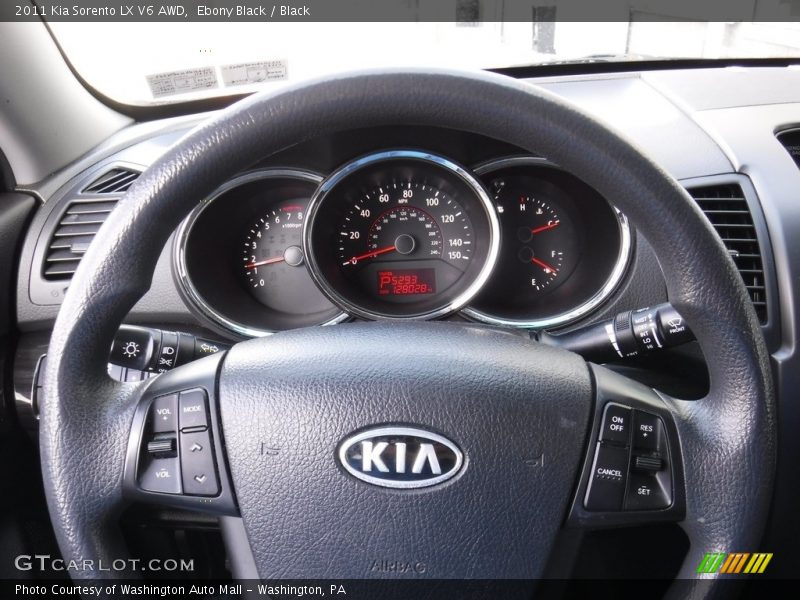 Ebony Black / Black 2011 Kia Sorento LX V6 AWD