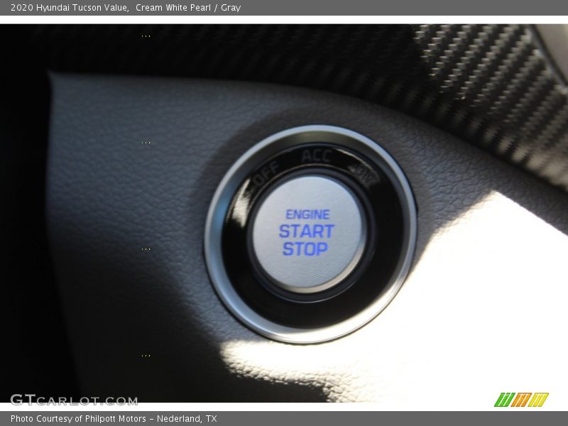 Cream White Pearl / Gray 2020 Hyundai Tucson Value