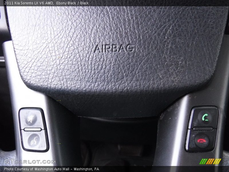 Ebony Black / Black 2011 Kia Sorento LX V6 AWD