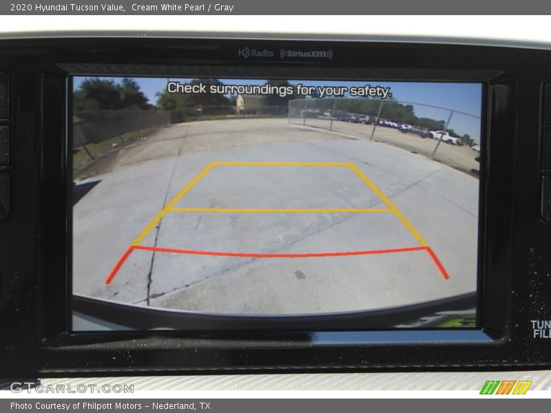 Cream White Pearl / Gray 2020 Hyundai Tucson Value