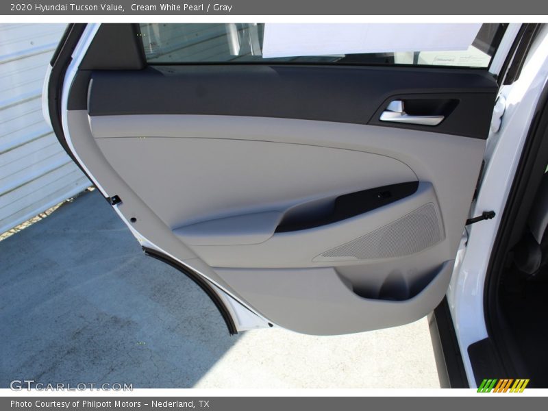 Cream White Pearl / Gray 2020 Hyundai Tucson Value