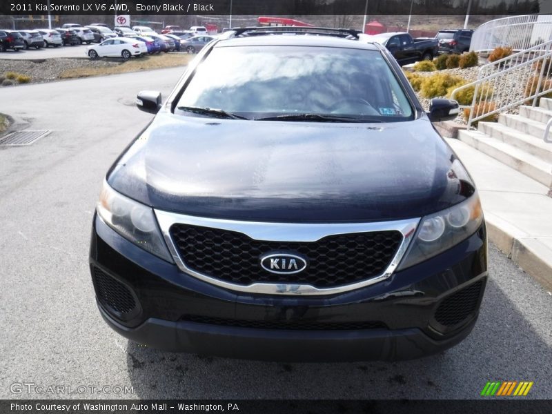 Ebony Black / Black 2011 Kia Sorento LX V6 AWD