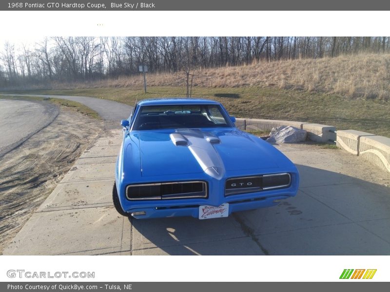 Blue Sky / Black 1968 Pontiac GTO Hardtop Coupe