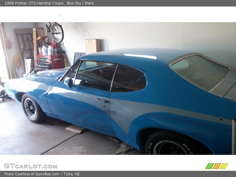 Blue Sky / Black 1968 Pontiac GTO Hardtop Coupe