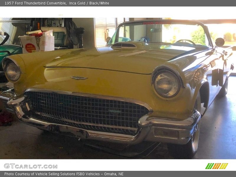 Inca Gold / Black/White 1957 Ford Thunderbird Convertible