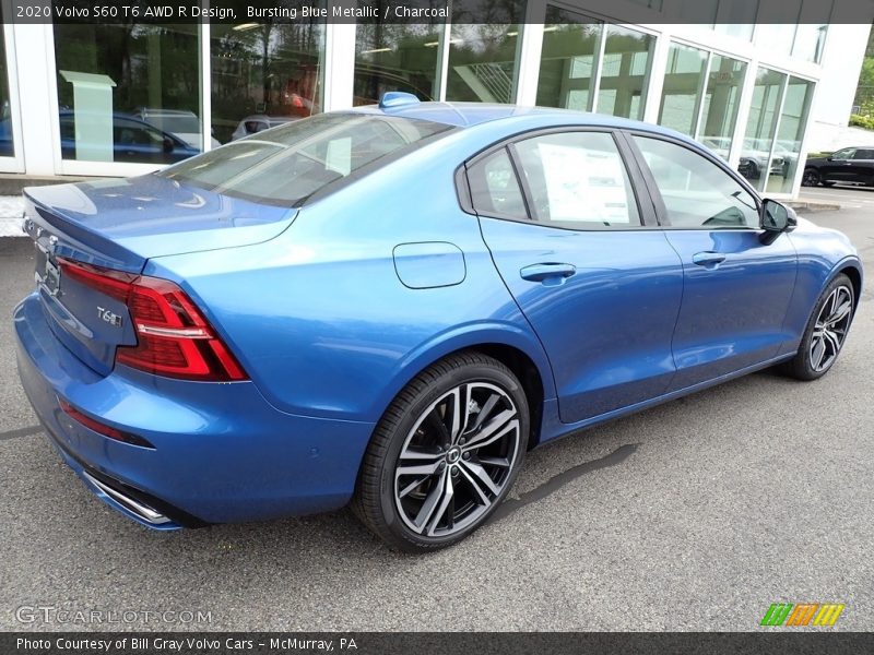 Bursting Blue Metallic / Charcoal 2020 Volvo S60 T6 AWD R Design