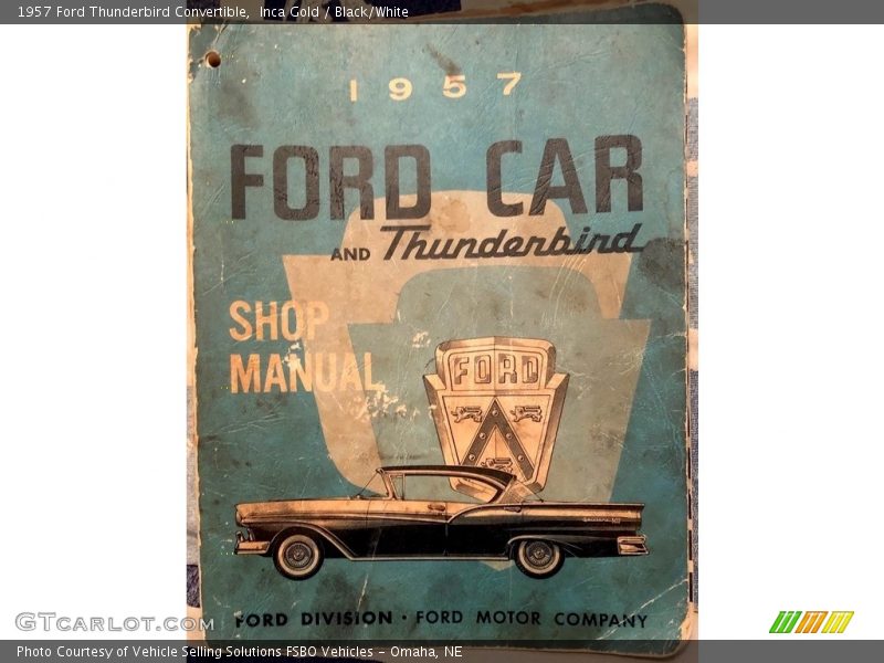 Inca Gold / Black/White 1957 Ford Thunderbird Convertible