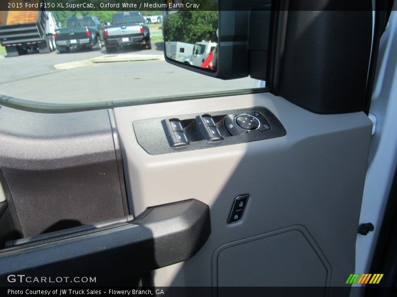 Oxford White / Medium Earth Gray 2015 Ford F150 XL SuperCab