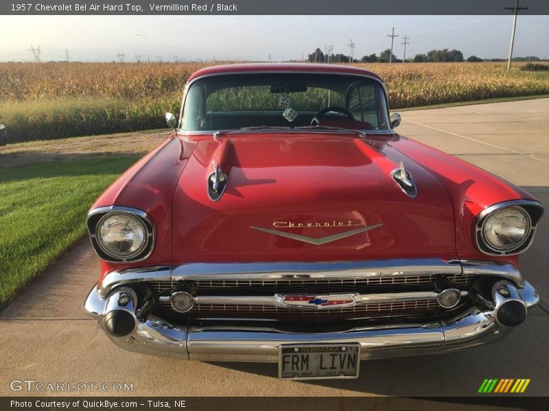 Vermillion Red / Black 1957 Chevrolet Bel Air Hard Top