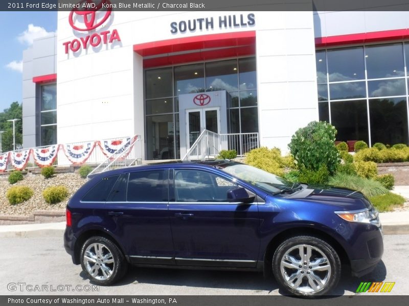 Kona Blue Metallic / Charcoal Black 2011 Ford Edge Limited AWD