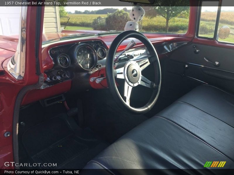 Vermillion Red / Black 1957 Chevrolet Bel Air Hard Top