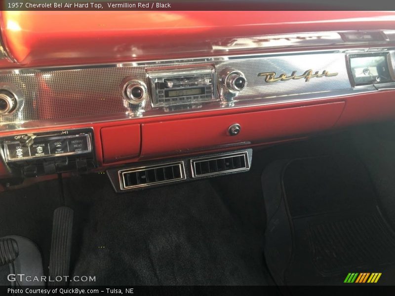 Vermillion Red / Black 1957 Chevrolet Bel Air Hard Top