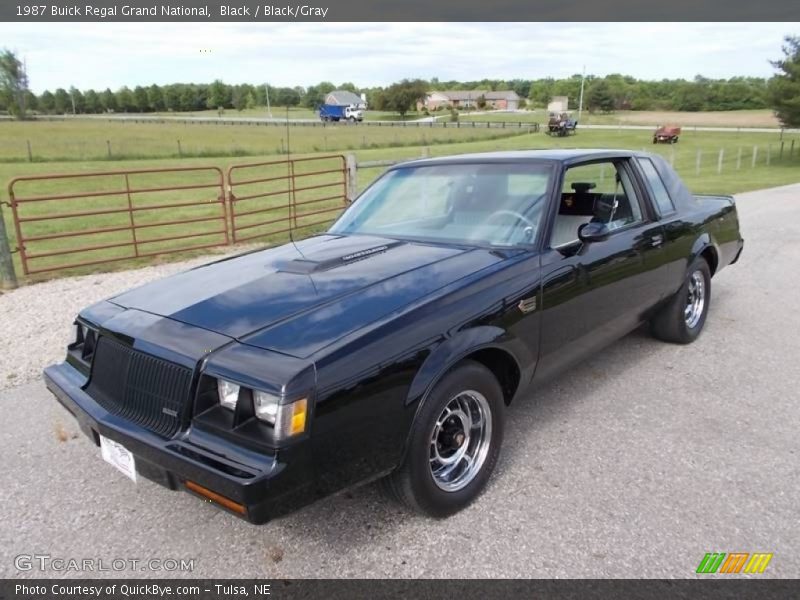 Black / Black/Gray 1987 Buick Regal Grand National