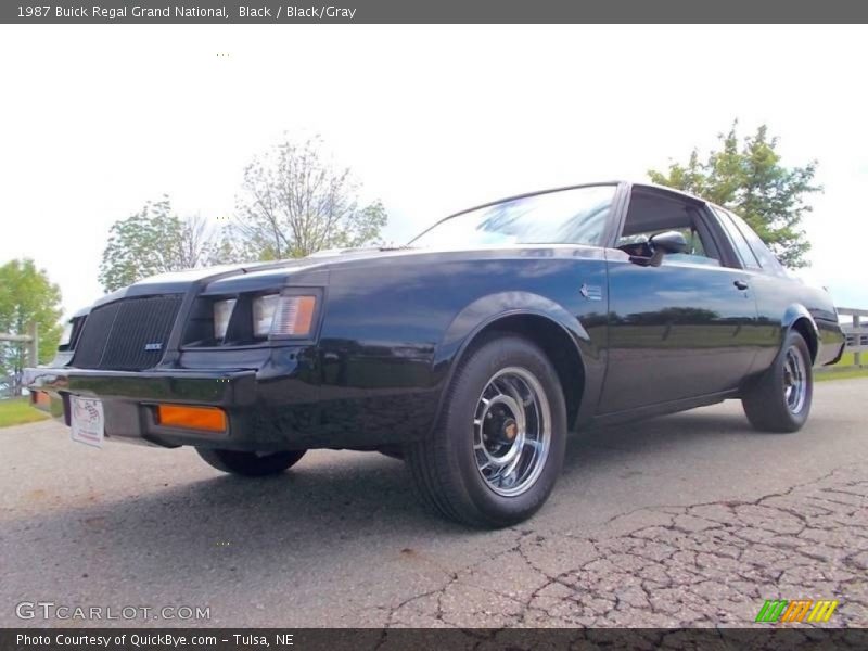 Black / Black/Gray 1987 Buick Regal Grand National