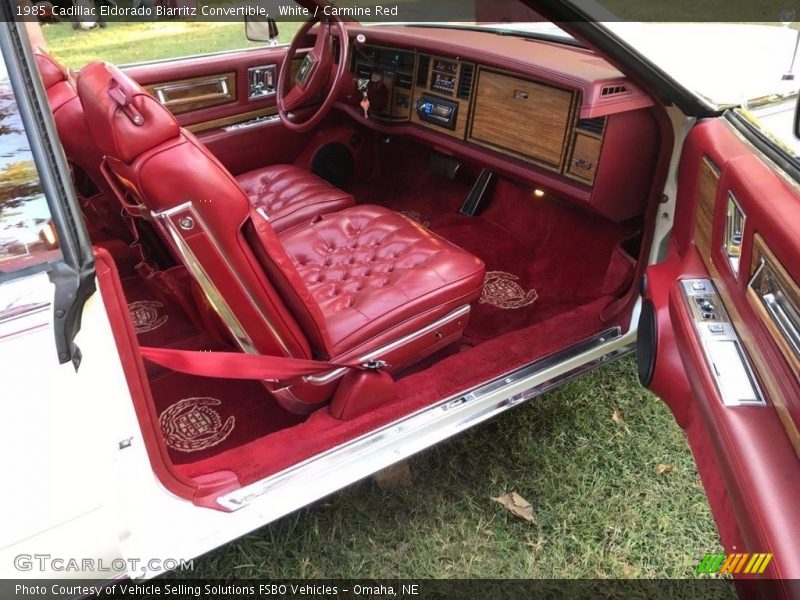 Front Seat of 1985 Eldorado Biarritz Convertible