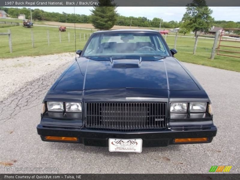Black / Black/Gray 1987 Buick Regal Grand National