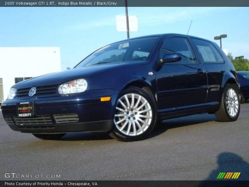 Indigo Blue Metallic / Black/Grey 2005 Volkswagen GTI 1.8T
