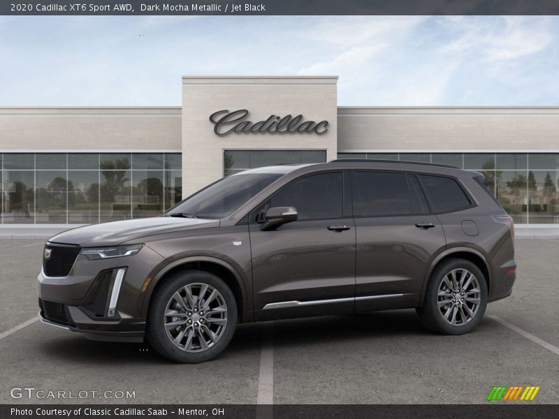 Dark Mocha Metallic / Jet Black 2020 Cadillac XT6 Sport AWD