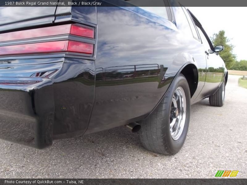 Black / Black/Gray 1987 Buick Regal Grand National