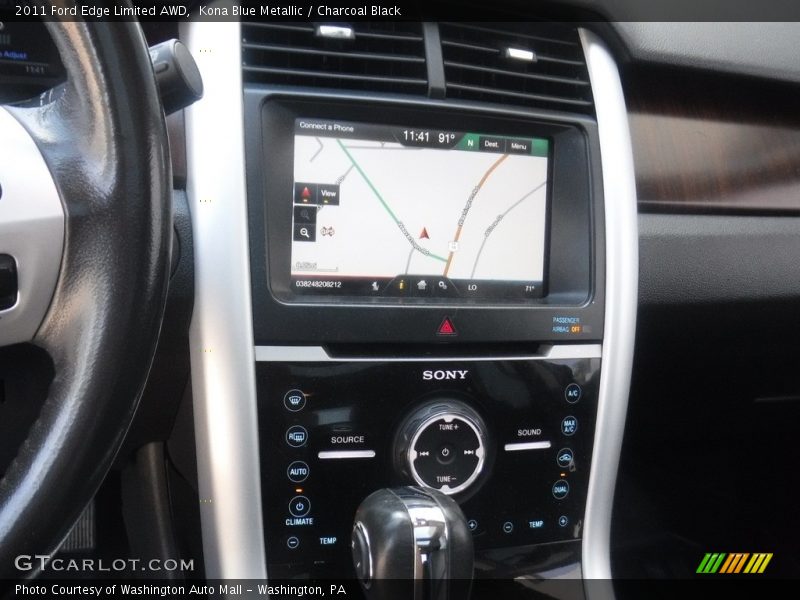 Kona Blue Metallic / Charcoal Black 2011 Ford Edge Limited AWD