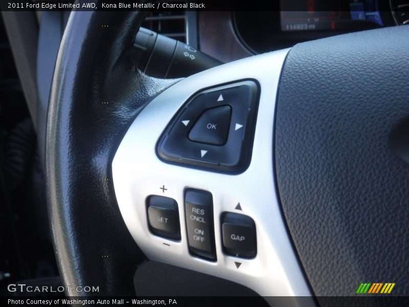 Kona Blue Metallic / Charcoal Black 2011 Ford Edge Limited AWD