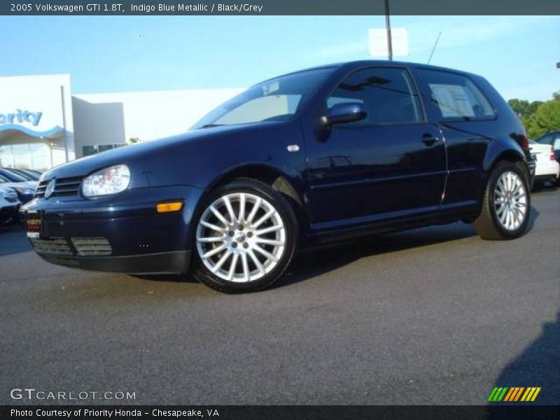 Indigo Blue Metallic / Black/Grey 2005 Volkswagen GTI 1.8T