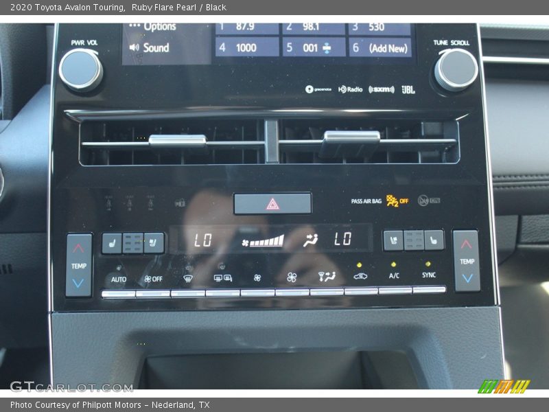 Ruby Flare Pearl / Black 2020 Toyota Avalon Touring