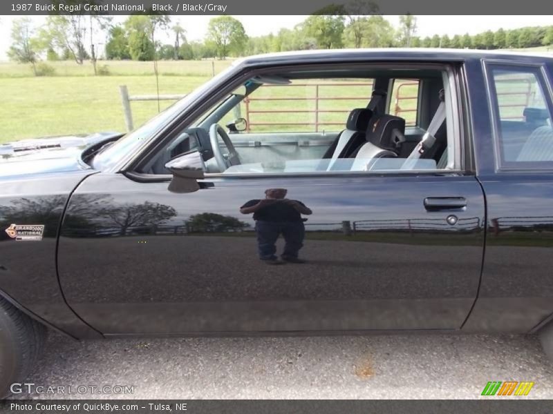 Black / Black/Gray 1987 Buick Regal Grand National