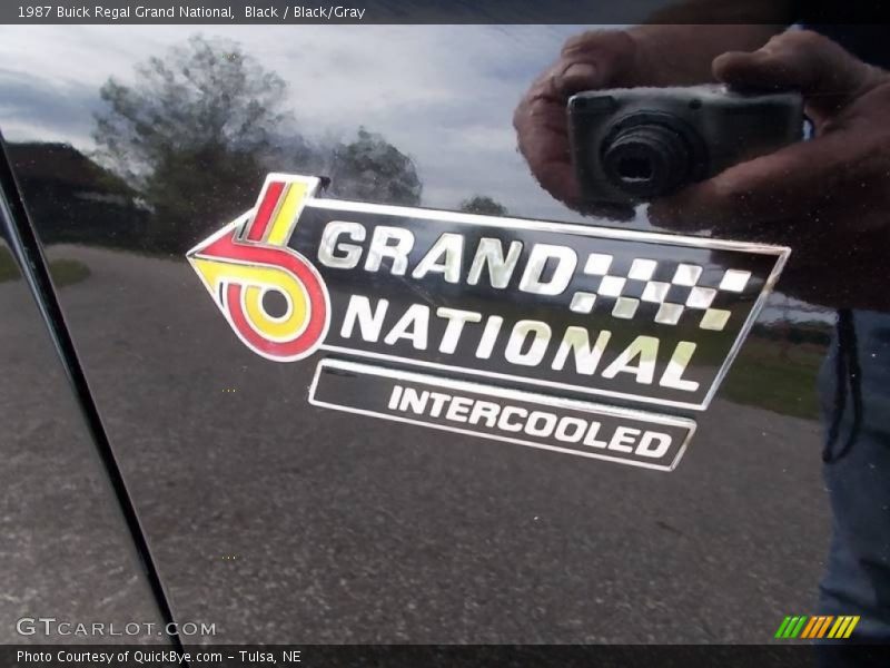 Black / Black/Gray 1987 Buick Regal Grand National