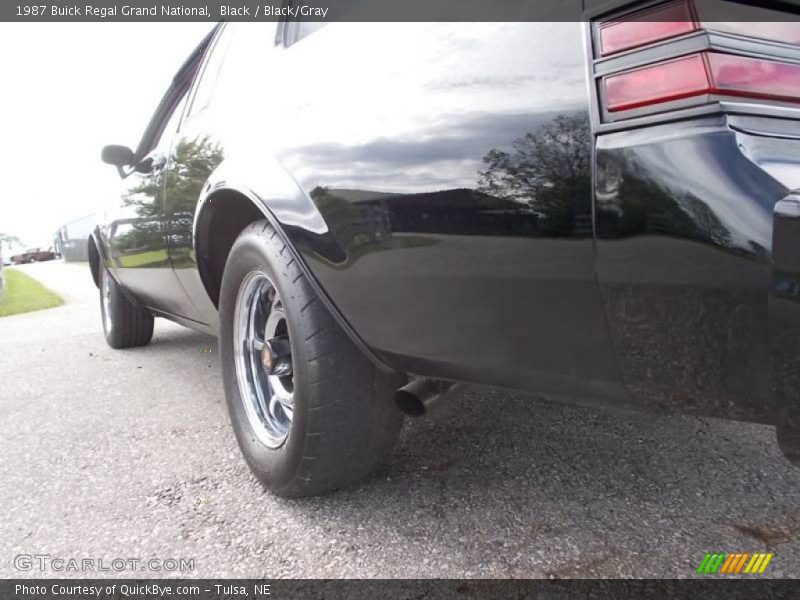 Black / Black/Gray 1987 Buick Regal Grand National