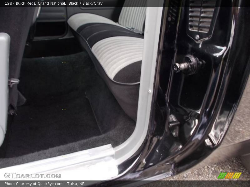 Black / Black/Gray 1987 Buick Regal Grand National