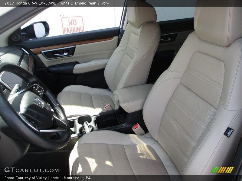 White Diamond Pearl / Ivory 2017 Honda CR-V EX-L AWD