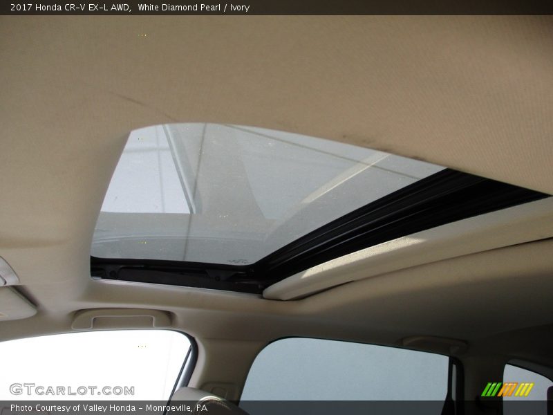 White Diamond Pearl / Ivory 2017 Honda CR-V EX-L AWD