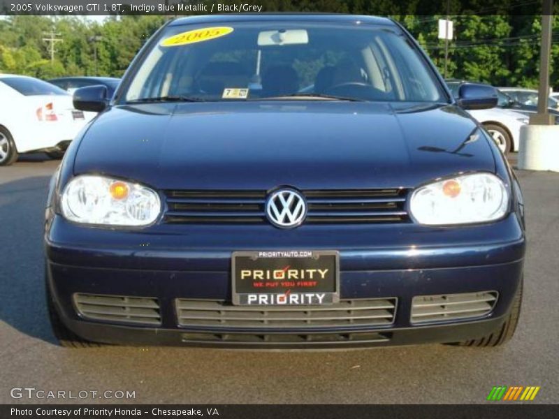 Indigo Blue Metallic / Black/Grey 2005 Volkswagen GTI 1.8T