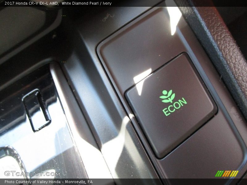 White Diamond Pearl / Ivory 2017 Honda CR-V EX-L AWD