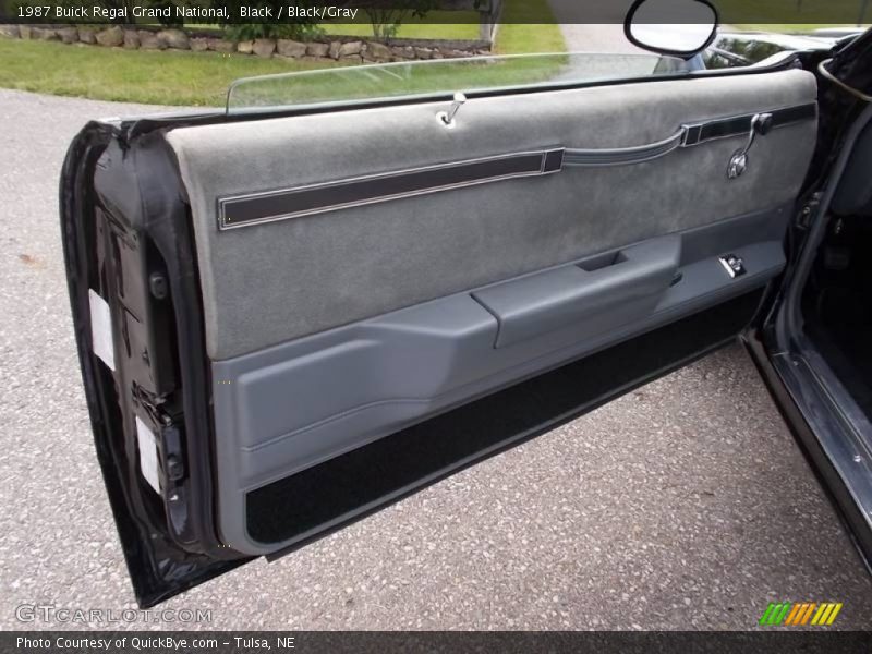 Black / Black/Gray 1987 Buick Regal Grand National