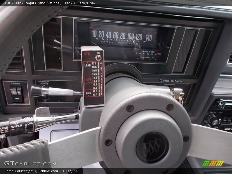 Black / Black/Gray 1987 Buick Regal Grand National