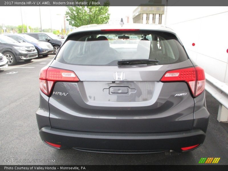 Modern Steel Metallic / Black 2017 Honda HR-V LX AWD