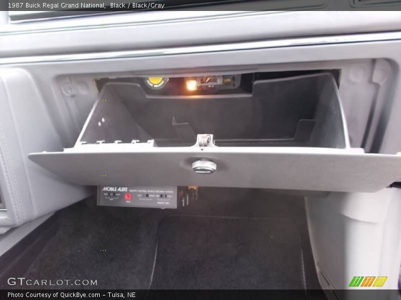 Black / Black/Gray 1987 Buick Regal Grand National